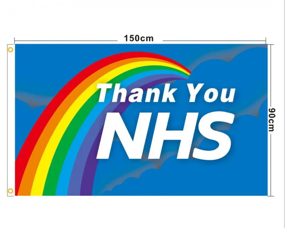 Grazie Bandiere NHS arcobaleno