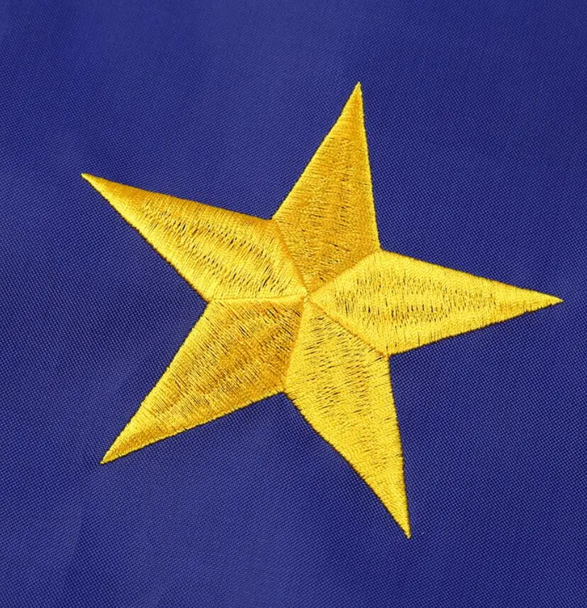 Bandiera dell'Unione Europea ricamata